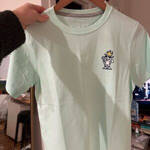 GOAT USA Lacrosse Mint Green Graphic Kids Tee